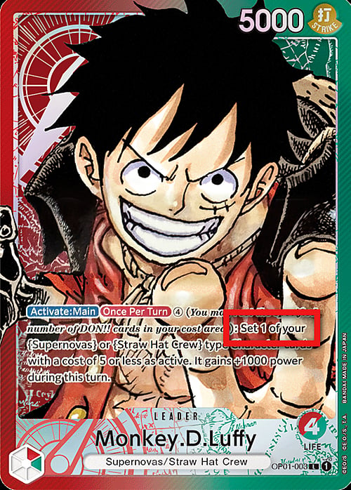 Monkey.D.Luffy Card Front