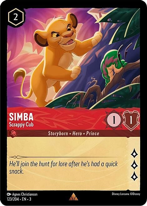 Simba - Cucciolo Spelacchiato Card Front