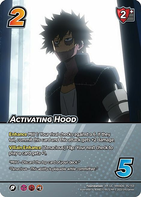 Activating Hood Card Front
