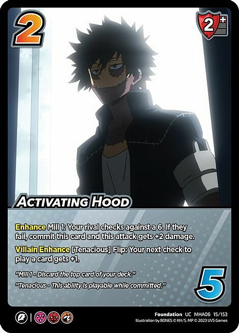 Activating Hood Card Front