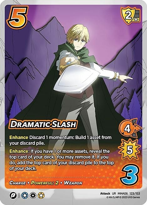 Dramatic Slash Card Front