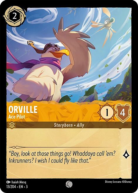 Orville - Asso del Volo Card Front