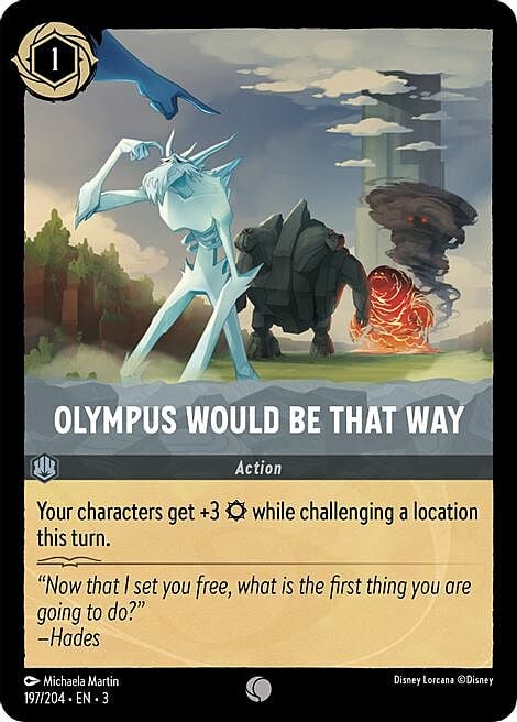 Olympus Would Be That Way Card Front