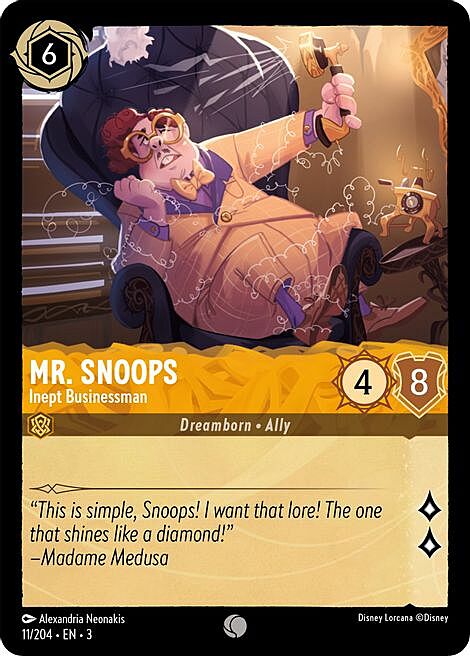 Mr. Snoops - Inept Businessman Card Front