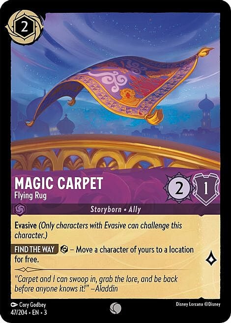 Magic Carpet - Flying Rug Card Front