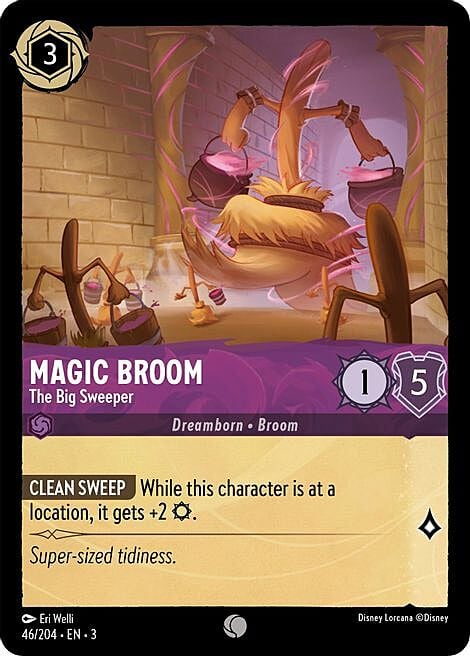 Magic Broom - The Big Sweeper Card Front