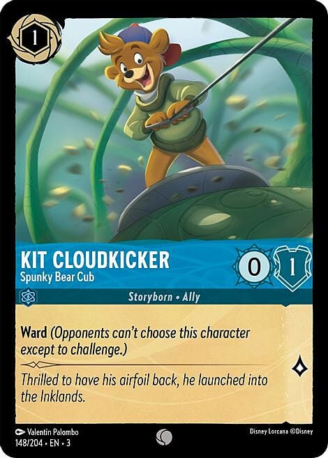 Kit Cloudkicker - Spunky Bear Cub Card Front