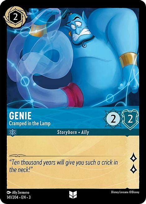 Genie - Cramped in the Lamp Card Front