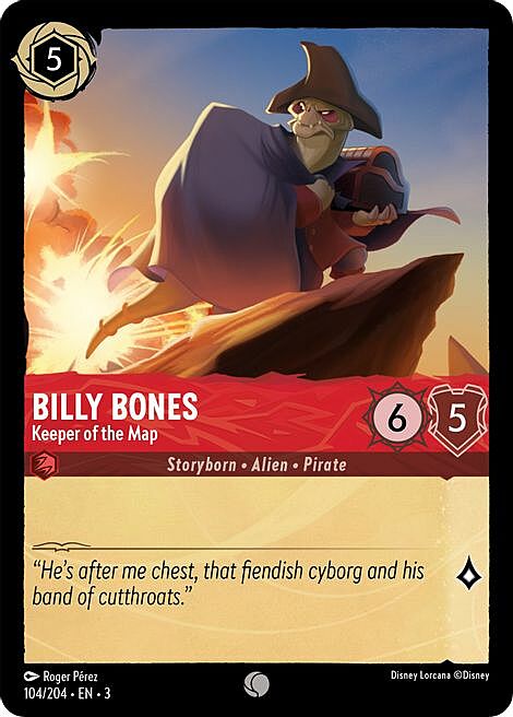 Billy Bones - Keeper of the Map Frente