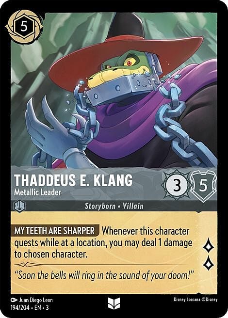 Thaddeus E. Klang - Metallic Leader Card Front