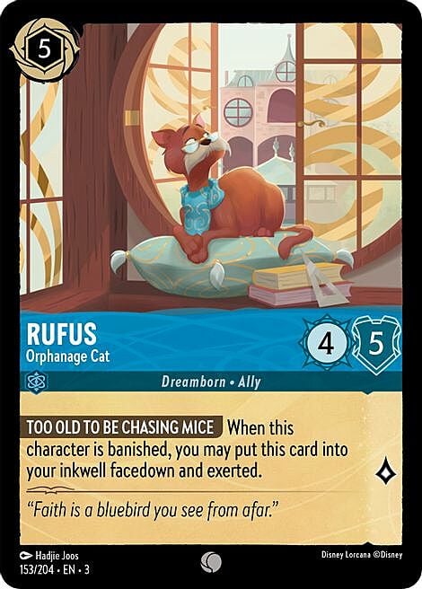 Rufus - Orphanage Cat Card Front