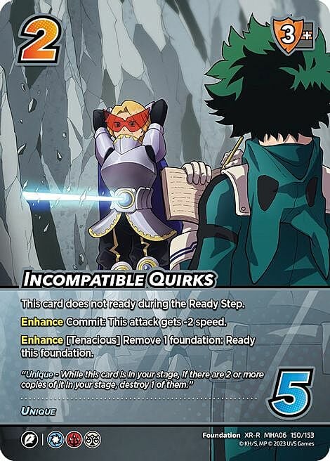 Incompatible Quirks Frente