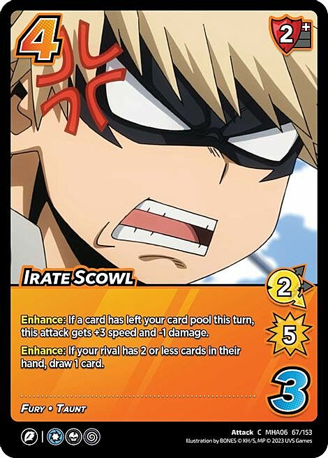 Irate Scowl Card Front