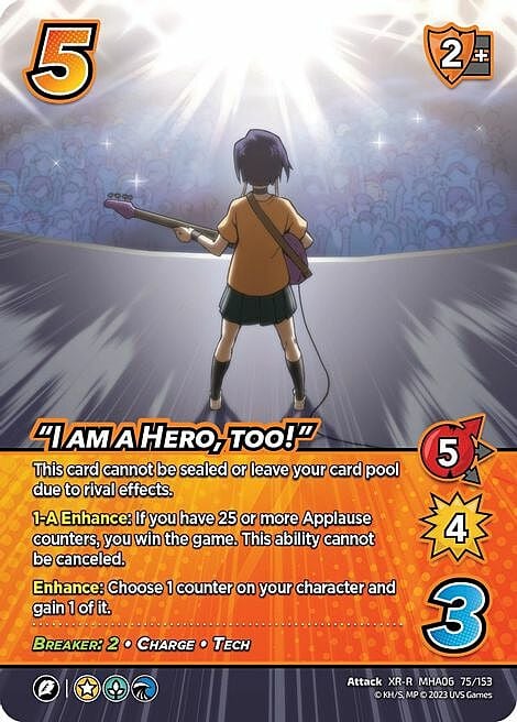 "I am a Hero, too!" Card Front