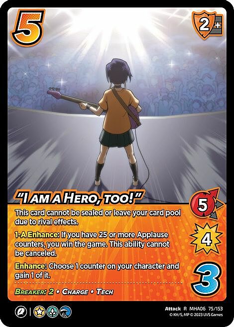 "I am a Hero, too!" Frente