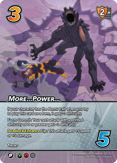 More...Power... Card Front