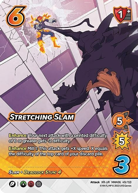 Stretching Slam Card Front