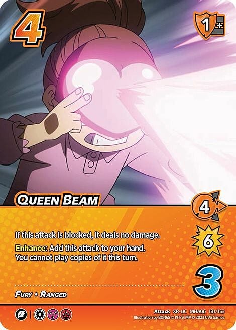 Queen Beam Card Front