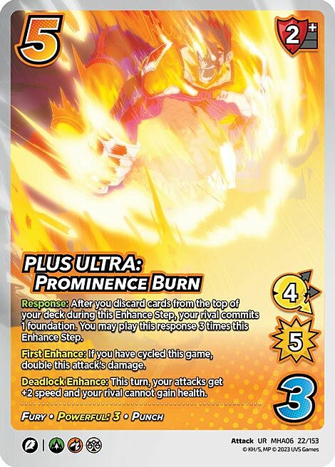 PLUS ULTRA: Prominence Burn Frente