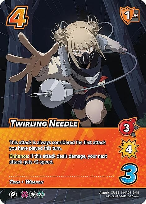 Twirling Needle Card Front