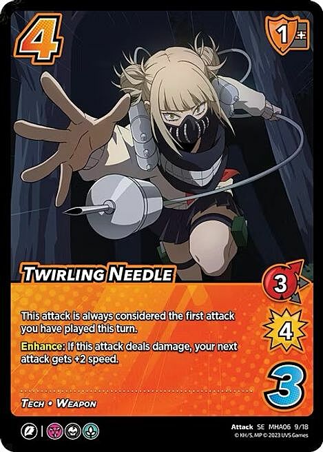 Twirling Needle Card Front