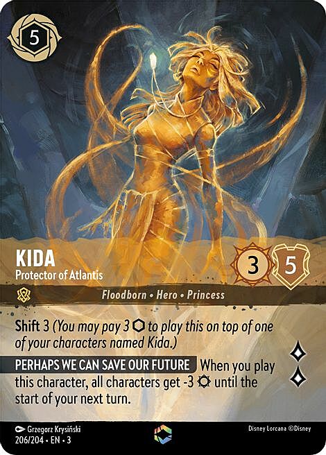 Kida - Protettrice di Atlantide Card Front