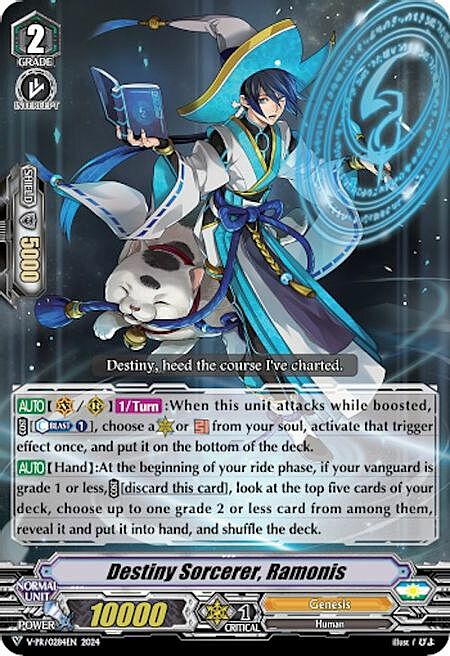 Destiny Sorcerer, Ramonis Card Front