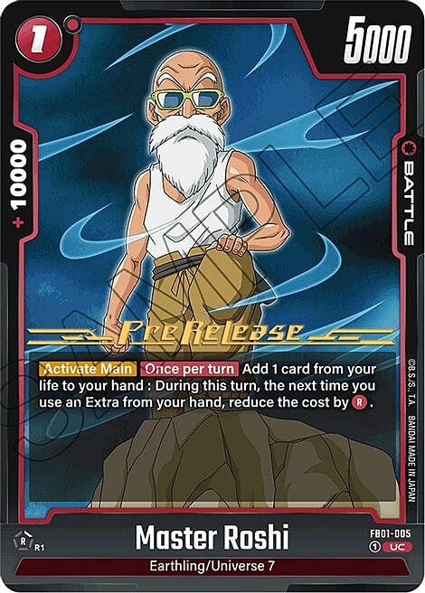 Master Roshi Card Front