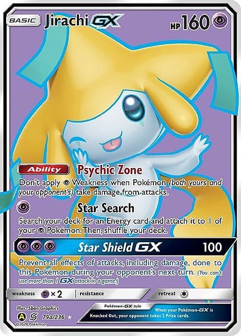 Jirachi GX Card Front