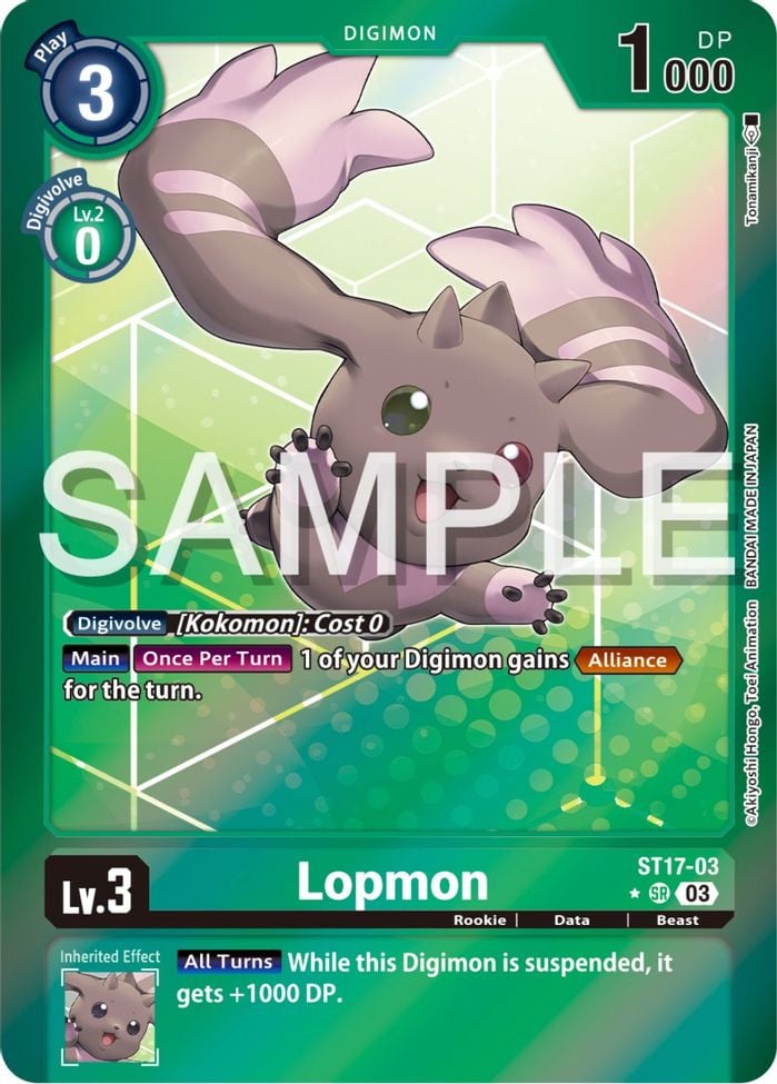 Lopmon ST-17: Advanced Deck: Double Typhoon | Digimon | CardTrader