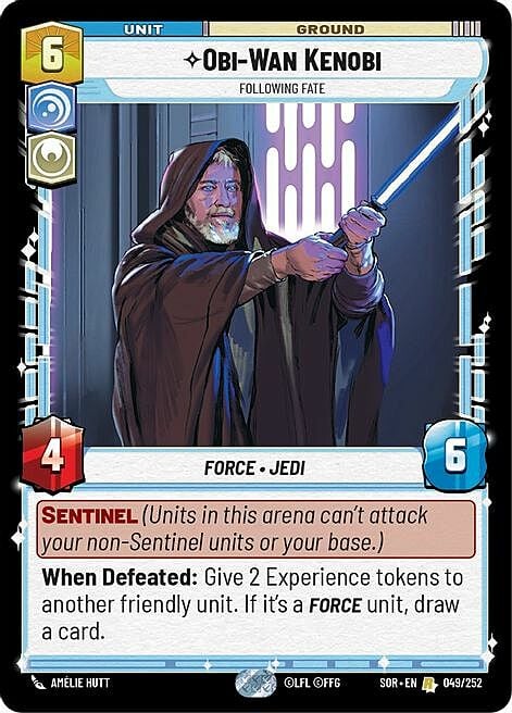 Obi-Wan Kenobi - Following Fate Card Front