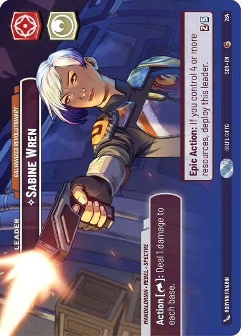 Sabine Wren - Galvanized Revolutionary Spark of Rebellion Variants ...