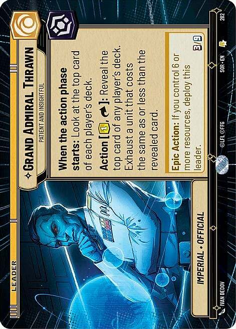 Grand'Ammiraglio Thrawn, Paziente E Arguto Card Front