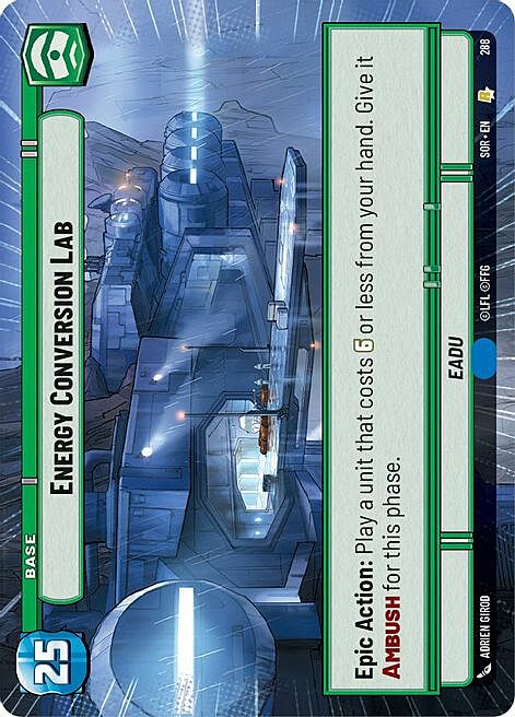 Energy Conversion Lab Card Front