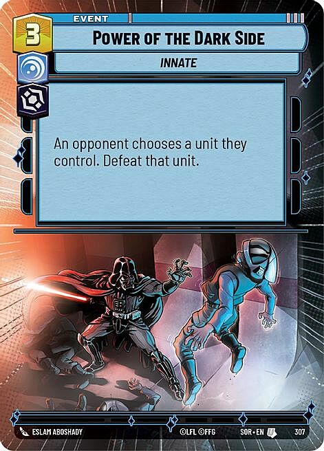 Power of the Dark Side Card Front