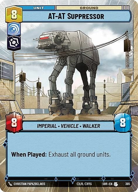 AT-AT Suppressor Card Front