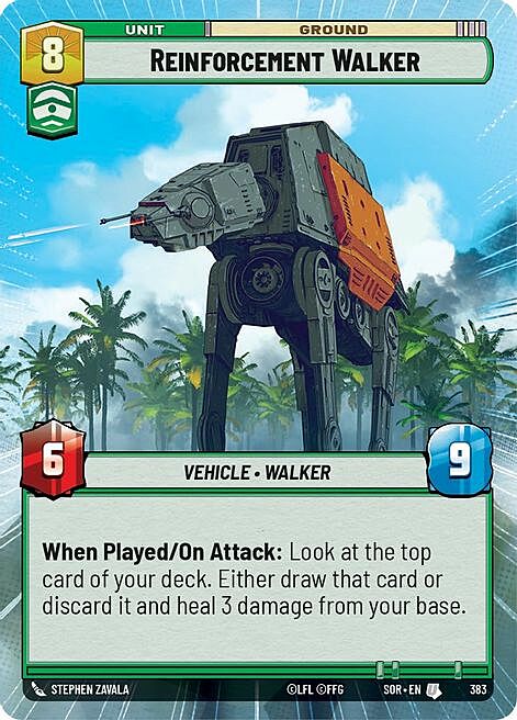 Reinforcement Walker Card Front