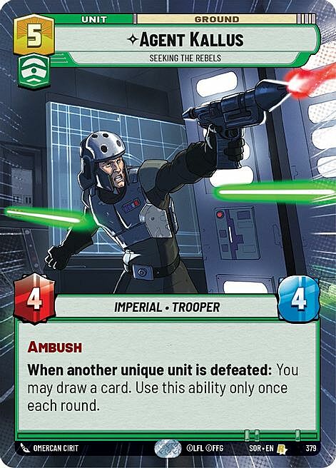 Agent Kallus - Seeking the Rebels Card Front