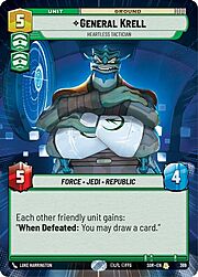 General Krell, Estratega Desalmado