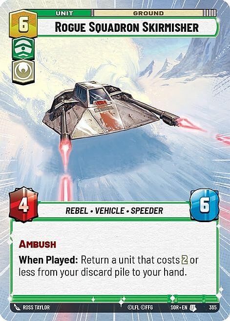 Rogue Squadron Skirmisher Card Front