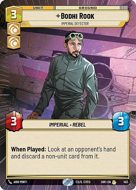 Bodhi Rook, Imperial Defector Card Front