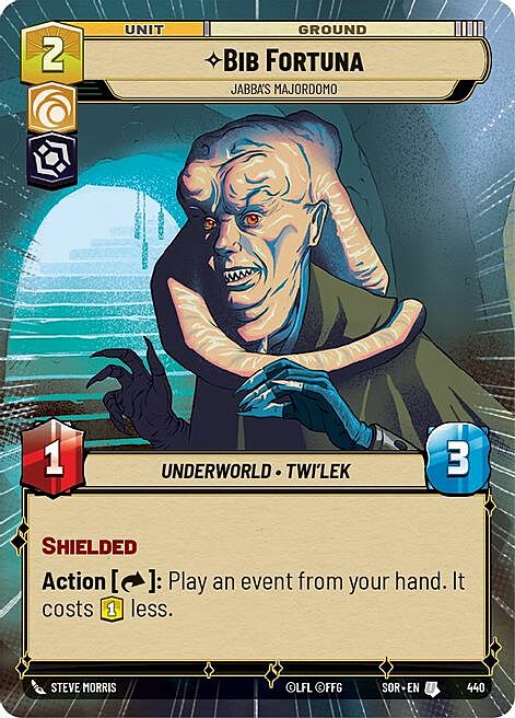 Bib Fortuna, Jabba's Majordomo Card Front