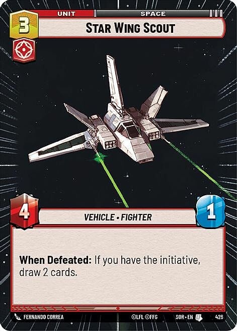 Star Wing Esploratore Card Front