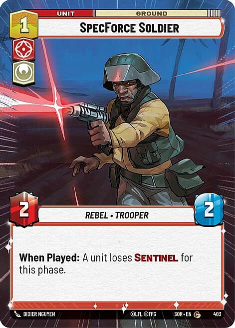 SpecForce Soldier Card Front