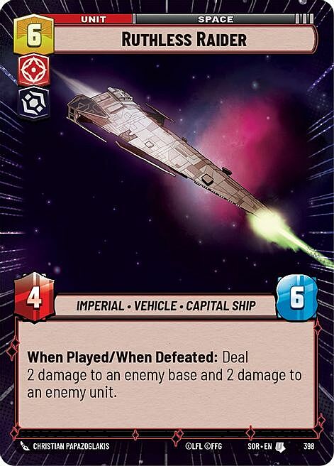 Raider Spietato Card Front