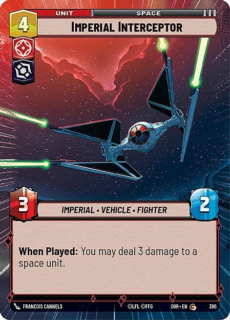 Imperial Interceptor Card Front