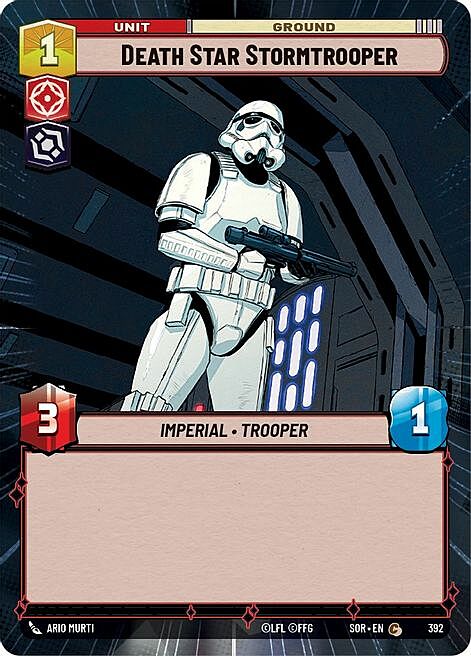 Death Star Stormtrooper Card Front