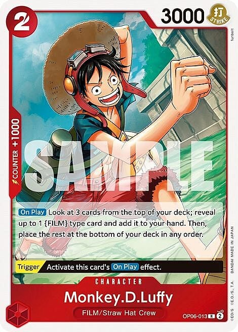 Monkey.D.Luffy Card Front