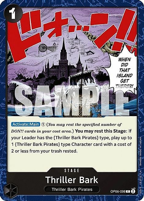 Thriller Bark Card Front