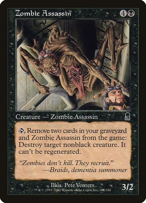 Assassino Zombie Card Front
